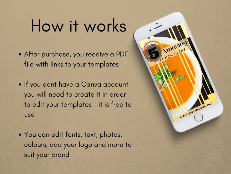 25 Food Instagram Reel Templates Canva Video Template Etsy UK