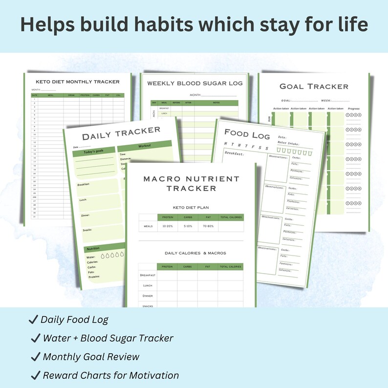 Keto cheat sheets with net carbs for quick reference, helping users avoid hidden carbs while planning weekly meals.