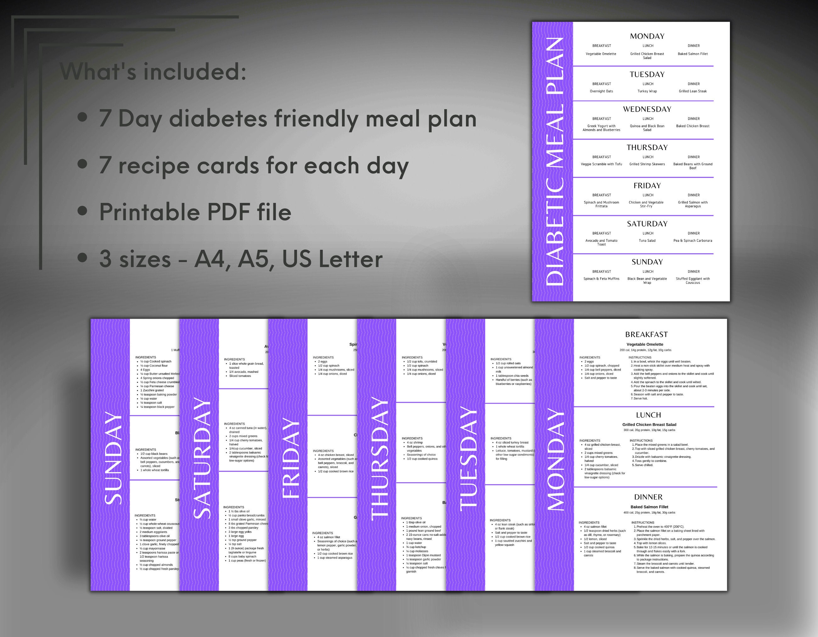 7 Day Diabetic Meal Plan With Recipes PDF Printable Diabetic Weekly 7-day-diabetic-meal-plan-with-recipes-pdf-printable-diabetic-weekly