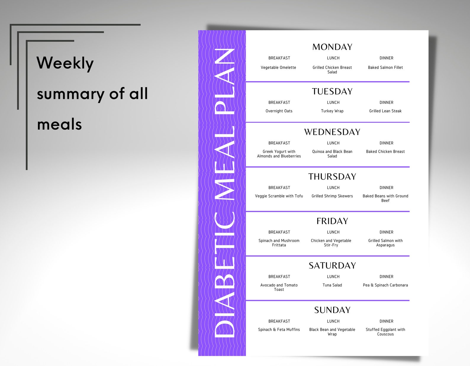 Printable 7 Day Diabetic Meal Plan Printabledietplan NBKomputer Printable 7 Day Diabetic Meal Plan Printabledietplan NBKomputer