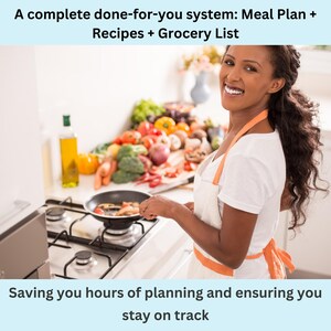 Digital low sodium meal plan displayed on tablet with under 1700 mg sodium per day