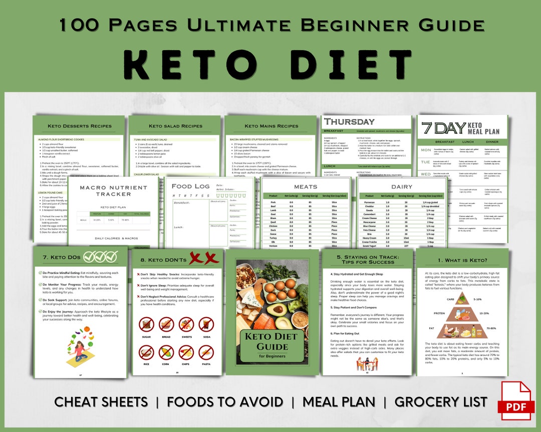 Keto Diet for Beginners Guide, Keto Recipes, Ketogenic Diet Planner, Printable Keto Food List Net Carbs, Low Carb Meal Plan, Keto Journal - Etsy keto-diet-for-beginners-guide-keto-recipes-ketogenic-diet-planner-printable-keto-food-list-net-carbs-low-carb-meal-plan-keto-journal-etsy
