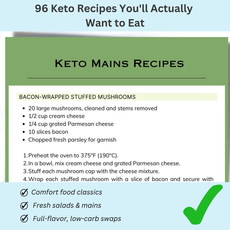 Keto beginner guide with 100+ pages including food logs, macro trackers, and workout planners for a complete health reset.