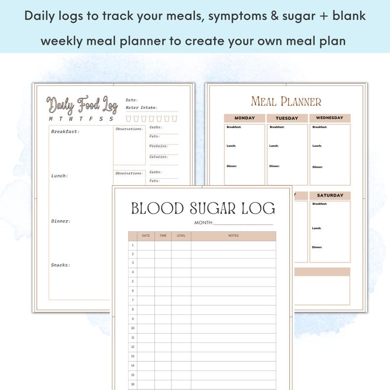Easy to follow diabetic food chart with what to eat and what to avoid, ideal gift for loved ones managing diabetes