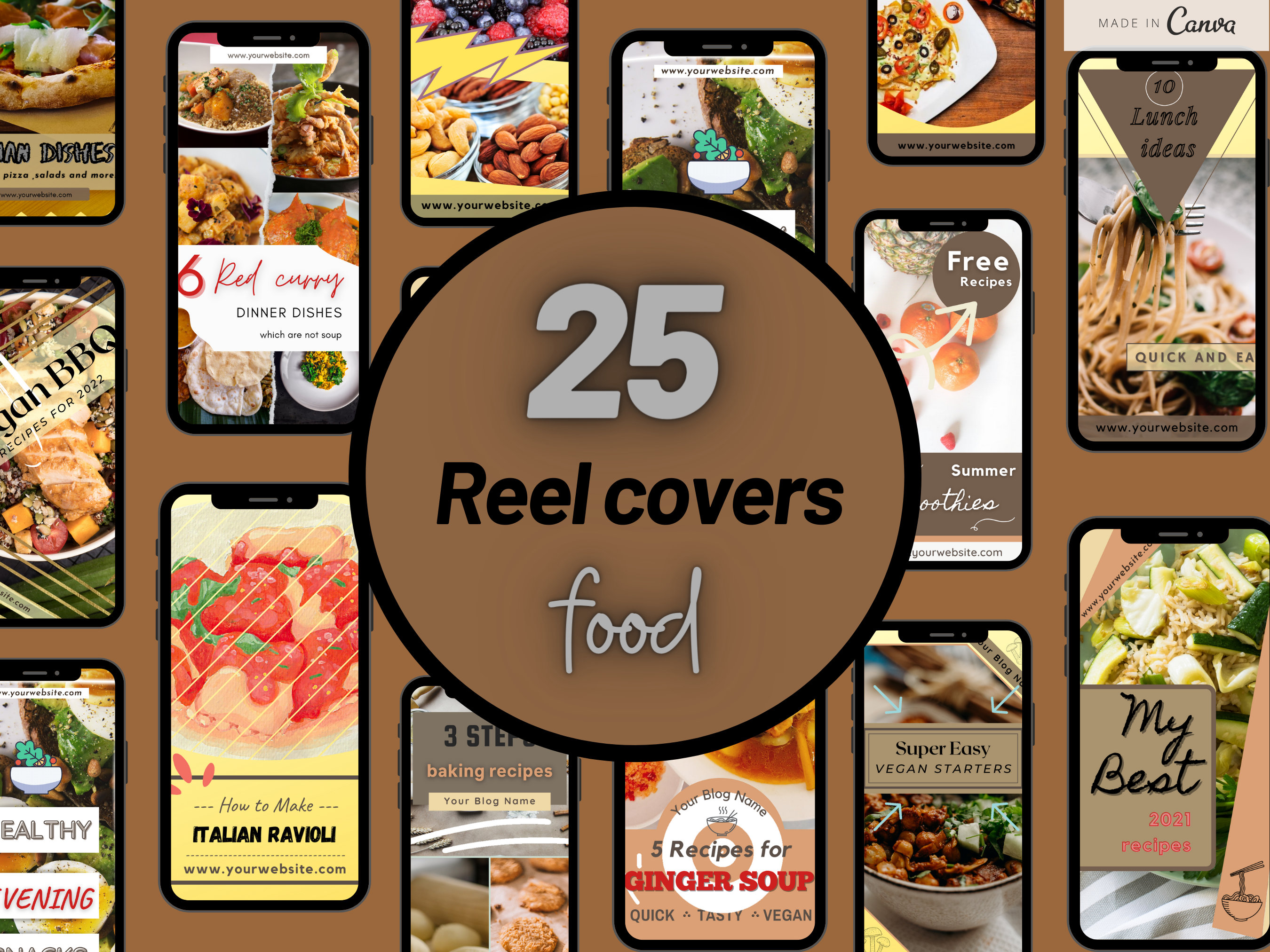 25 Food Instagram Reel Templates Canva Video Template Etsy UK