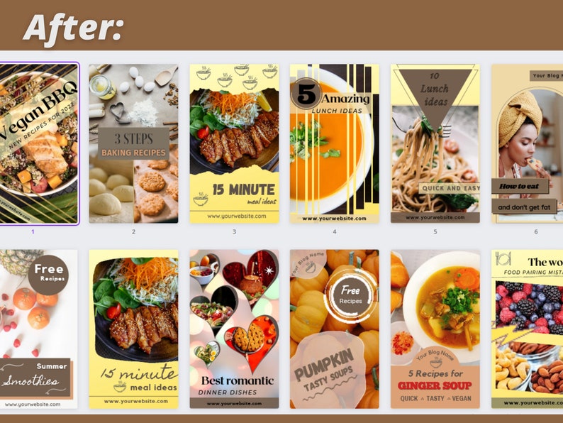 25 Food Instagram Reel Templates Canva Video Template Etsy UK