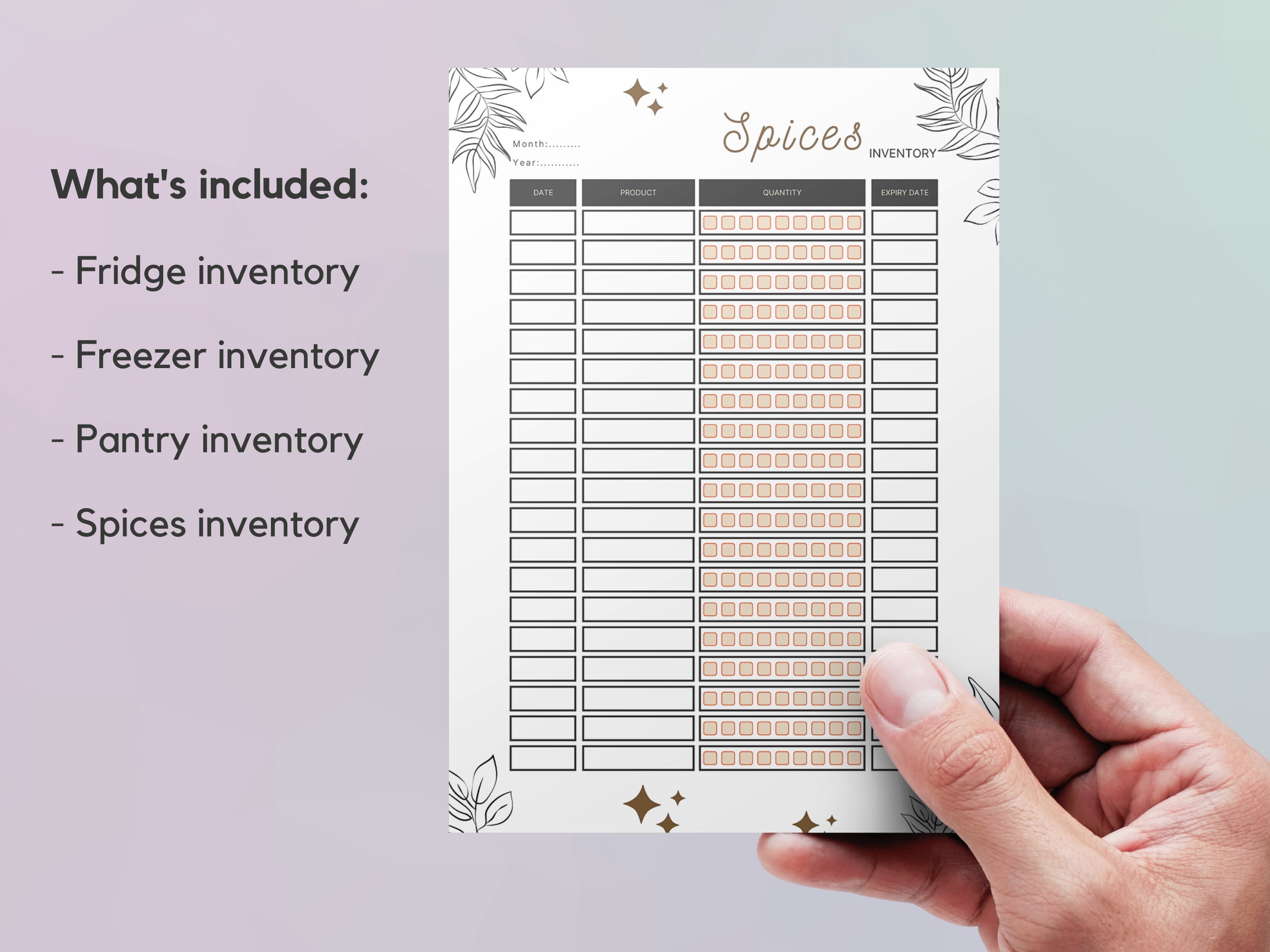 Fridge Inventory.pdf Pantry Inventory Printable | Fridge Inventory Template | Freezer ...