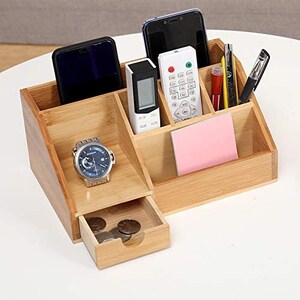 Desk Office Organizer Storage Holder | Desktop Pencil Pen Sundries Badge Box Stationery organizer for Home school and makeup organizer