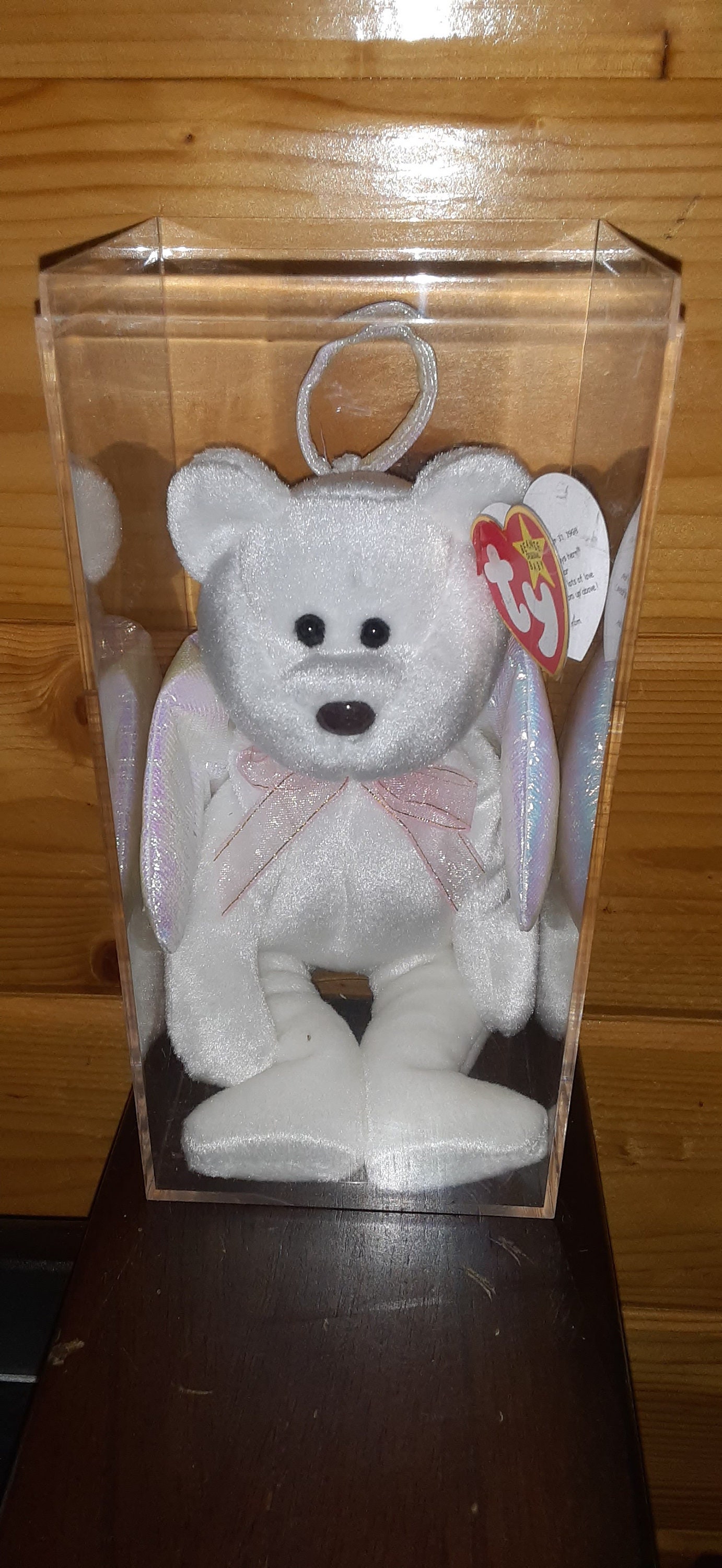 TY Beanie Baby HALO Bear With Brown Nose Error Rare