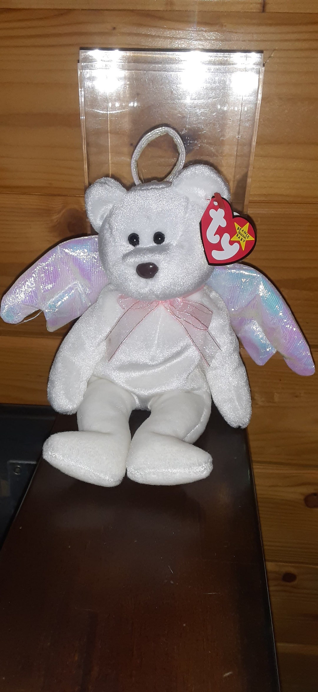 TY Beanie Baby HALO Bear With Brown Nose Error Rare