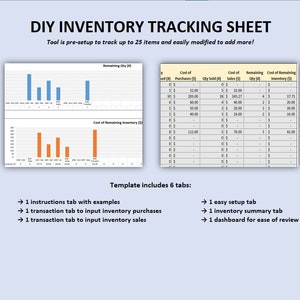 The DIY Inventory Tracker | Simple tracker for inventory management for items