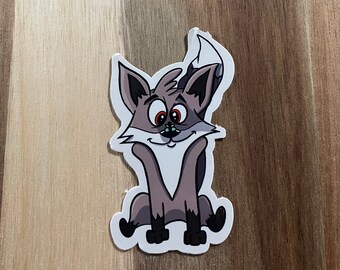 Sticker schattige vos