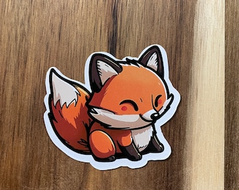 Sticker schattige babyvos