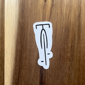 Minimalist Road Bike Sticker