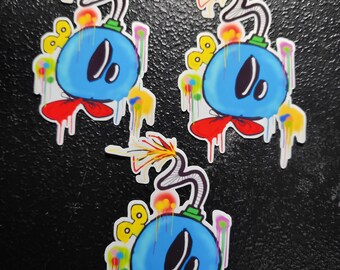 Funky sticker design