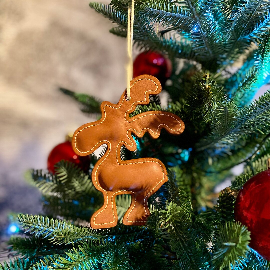 Christmas Decoration for Leather Tree Rudolf - Etsy