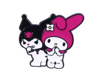 Pin brooch enamel Kuromi X Melody Sanrio special edition Kitty - Etsy México