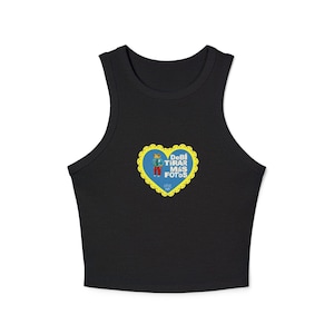 DTMF - El Conejo Malo Women&#39;s Micro Rib Racer Tank Top, Casual Summer Wear, Gift for Friends, Festival Top, Activewear