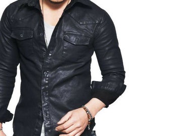 soft leather shirt