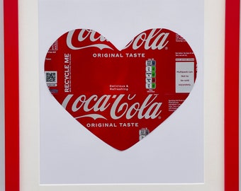 Heart Shape made from Coca Cola Cans