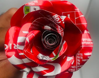 Coca Cola Recycled Aluminum Can Rose