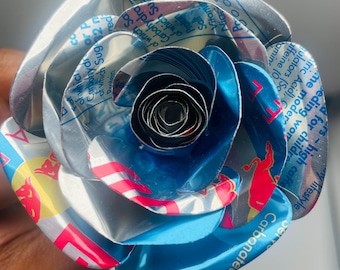 Red Bull Sugarfree Recycled Aluminum Can Rose