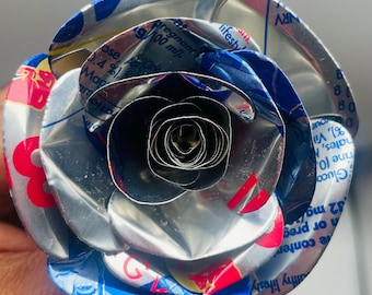 Red Bull Recycled Aluminum Can Rose