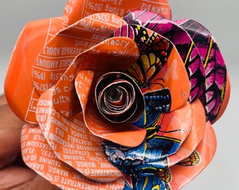 Orange Mnstr Juice Recycled Aluminum Can Rose