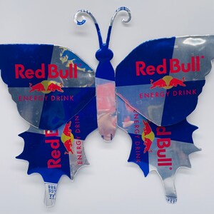 Red Bull Recycled Aluminum Can Butterfly