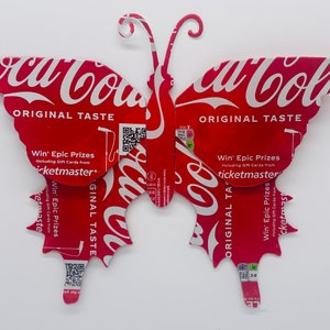 Coca Cola Recycled Aluminum Can Butterfly