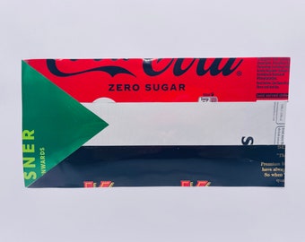 The Sudanese flag made from Soda Cans