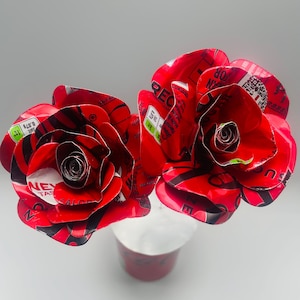 Coca Cola Zero Bouquet Two Recycled Aluminum Can Rose