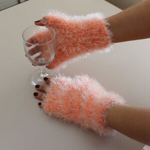 Warm Fingerless Gloves fro Woman, Fingerless Gloves, Fingerless Mittens for Woman, Valentine&#39;s Day Gift