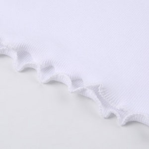 Frilled To Meet You Long Sleeve Mini Dress White