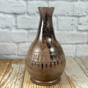 Vintage brown Blue Mountain Pottery vase 10.5&quot; tall