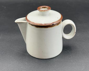Vintage ceramic Dansk Brown Mist creamer with lid designed by Niels Refsgaard of Denmark