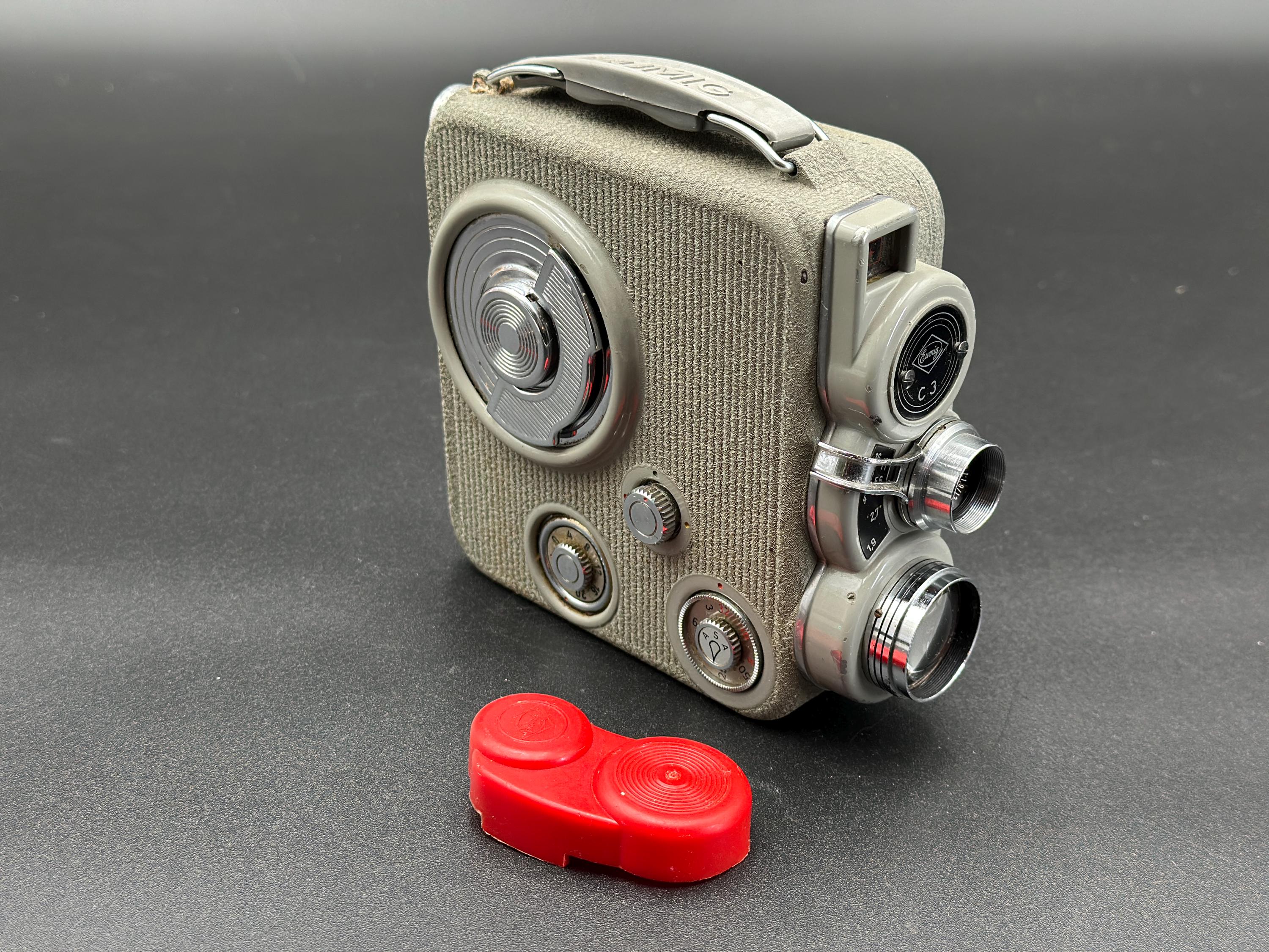 vintage CACHE COUVRE protege OBJECTIF EUMIG C3 movie camera LENS COVER