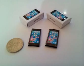 Dolls House Miniature 1/12th Scale mobile phones x2