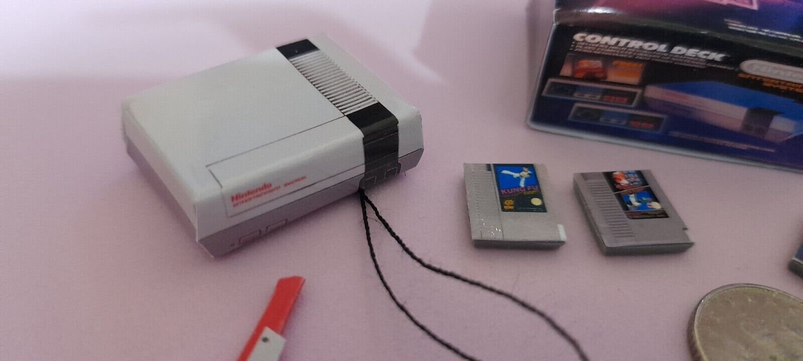 Dolls House Miniature 1/12th Scale Games Console Nintendo NES Etsy