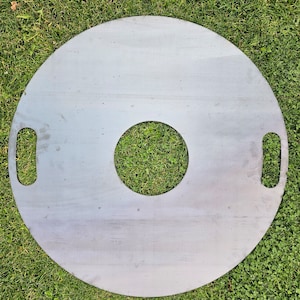 Grill plate Plancha fire plate round