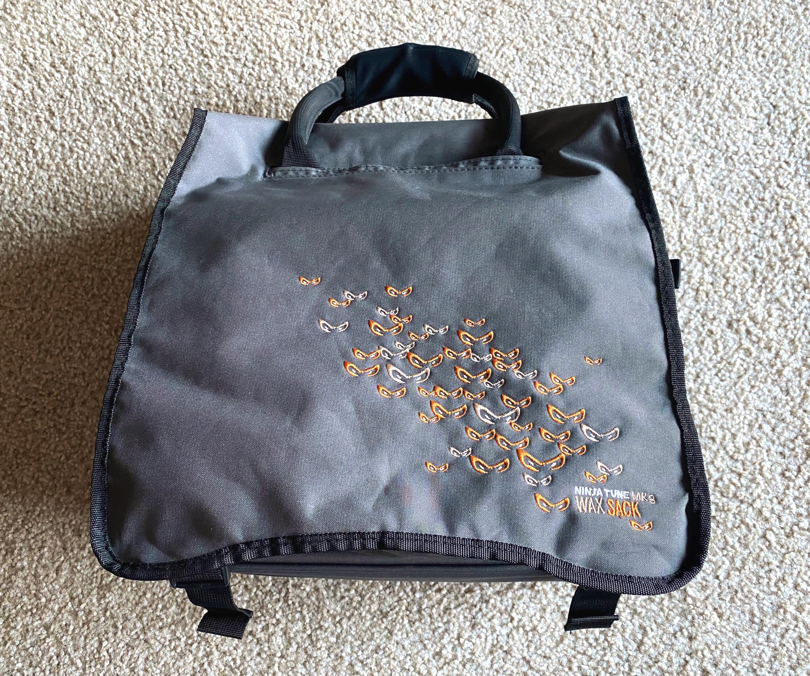 Ninja Tune Records Wax Sack MK 3.5 Vinyl Gig Bag Grey Orange Solid