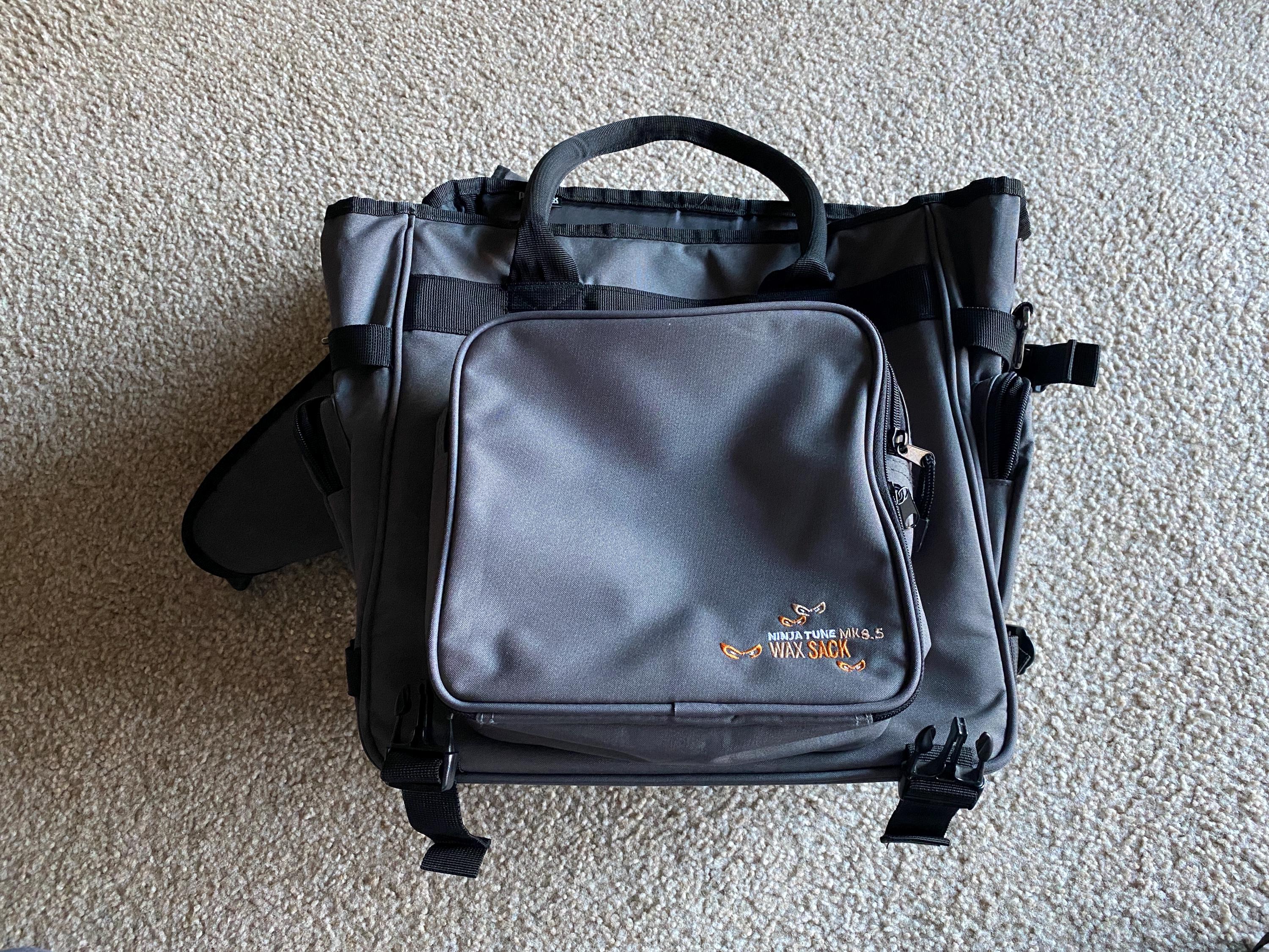 Ninja Tune Records Wax Sack MK 3.5 Vinyl Gig Bag Grey Orange Solid