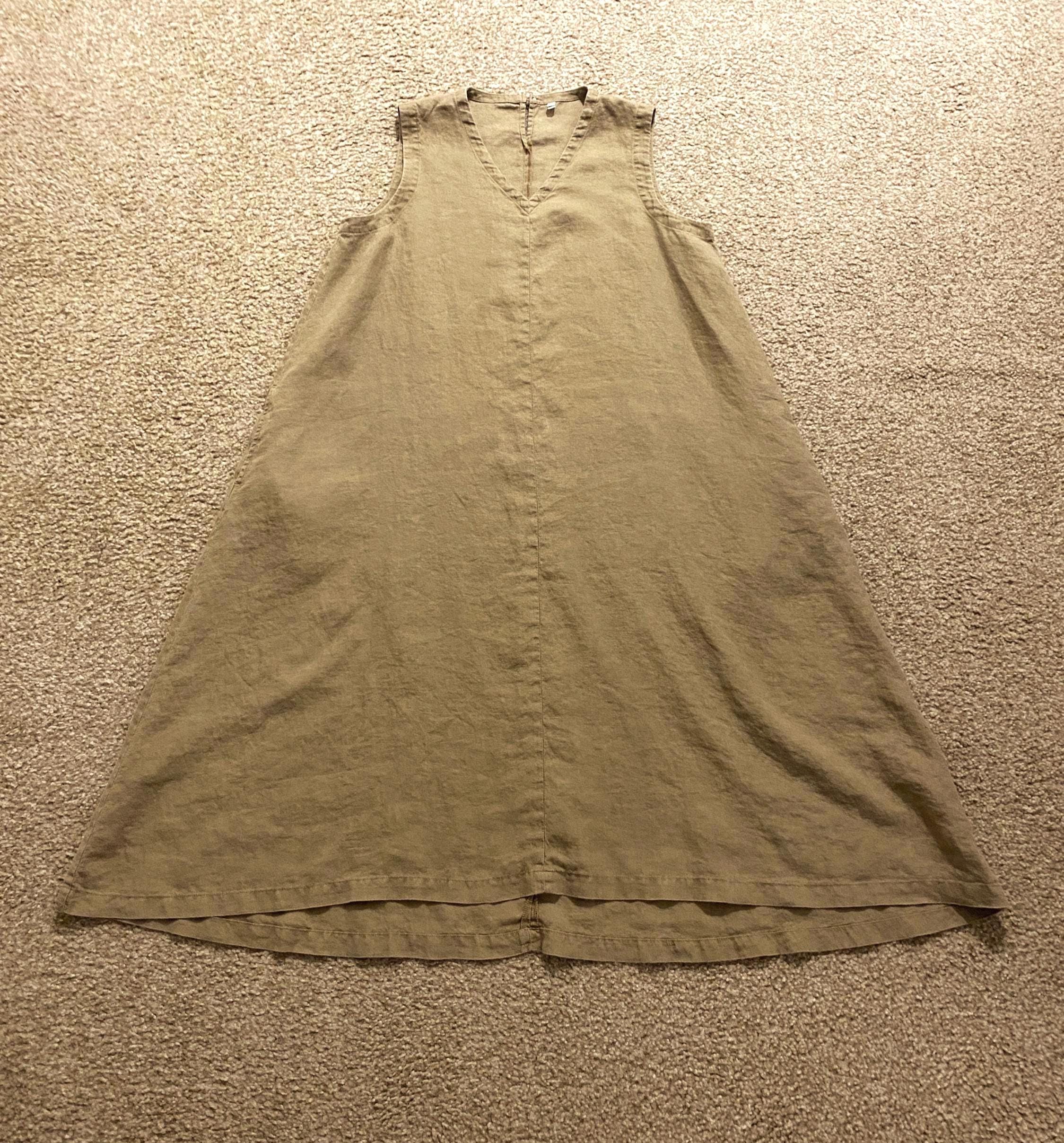 Muji Linen Dress - Etsy