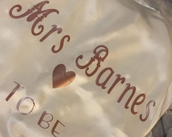 satin personalised  bridal gowns