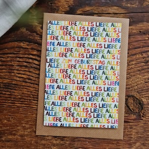 Happy Birthday colorful A6 folding card birthday greeting card for birthday