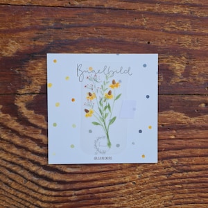 Bügelbild Blumenstrauß Idee Geschenk Wildblumen Gruß Glückwunsch Aufkleber Geschenk T-Shirt