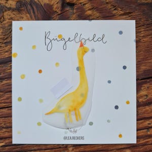 Bügelbild Dino GeburtstagIdee zur Geburt Gruß Glückwunsch Aufkleber Geschenk
