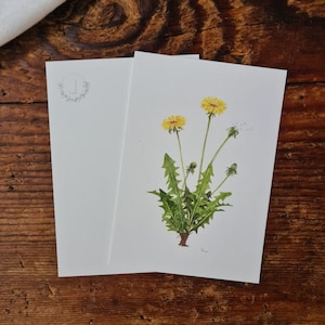 Löwenzahn Postkarte A6 florales Aquarelle handgemalt Grußkarte Blumen flower Frühling Pusteblume