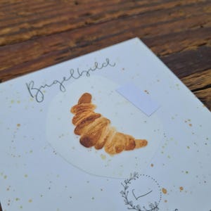 Bügelbild Croissant Geschenk