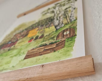 Poster strip oak regional magnetic poster strip A4 picture frame